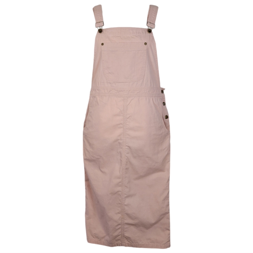 GANNI pink 100% cotton midi skirt overalls size XS - Picture 1 of 8